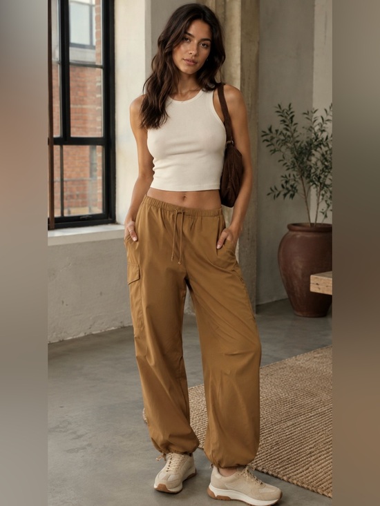Pilcro Pants - Pilcro Parachute Cargo Pants Sz LT